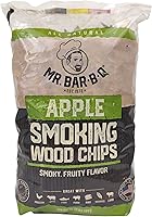 Vista 10 de Mr Bar-B-Q Chips de Madera de Cerezo para Ahumar, Virutas de Madera 100% Natural para Ahumadores, Funciona con Ahumador, Gas, Parrilla Eléctrica