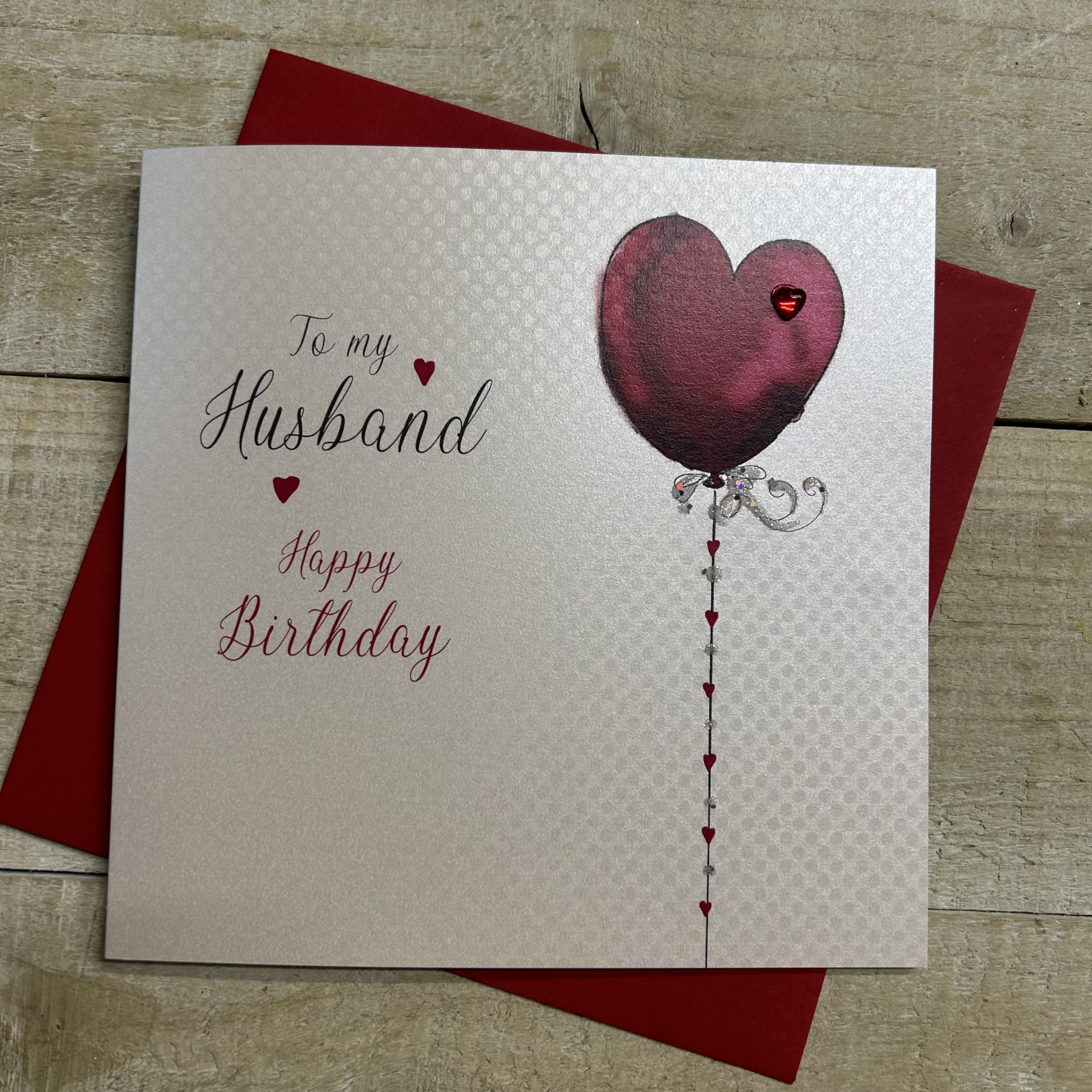 Handgefertigte Geburtstagskarte "Happy Birthday" Von White Cotton Cards - Mit Streifen-Design
