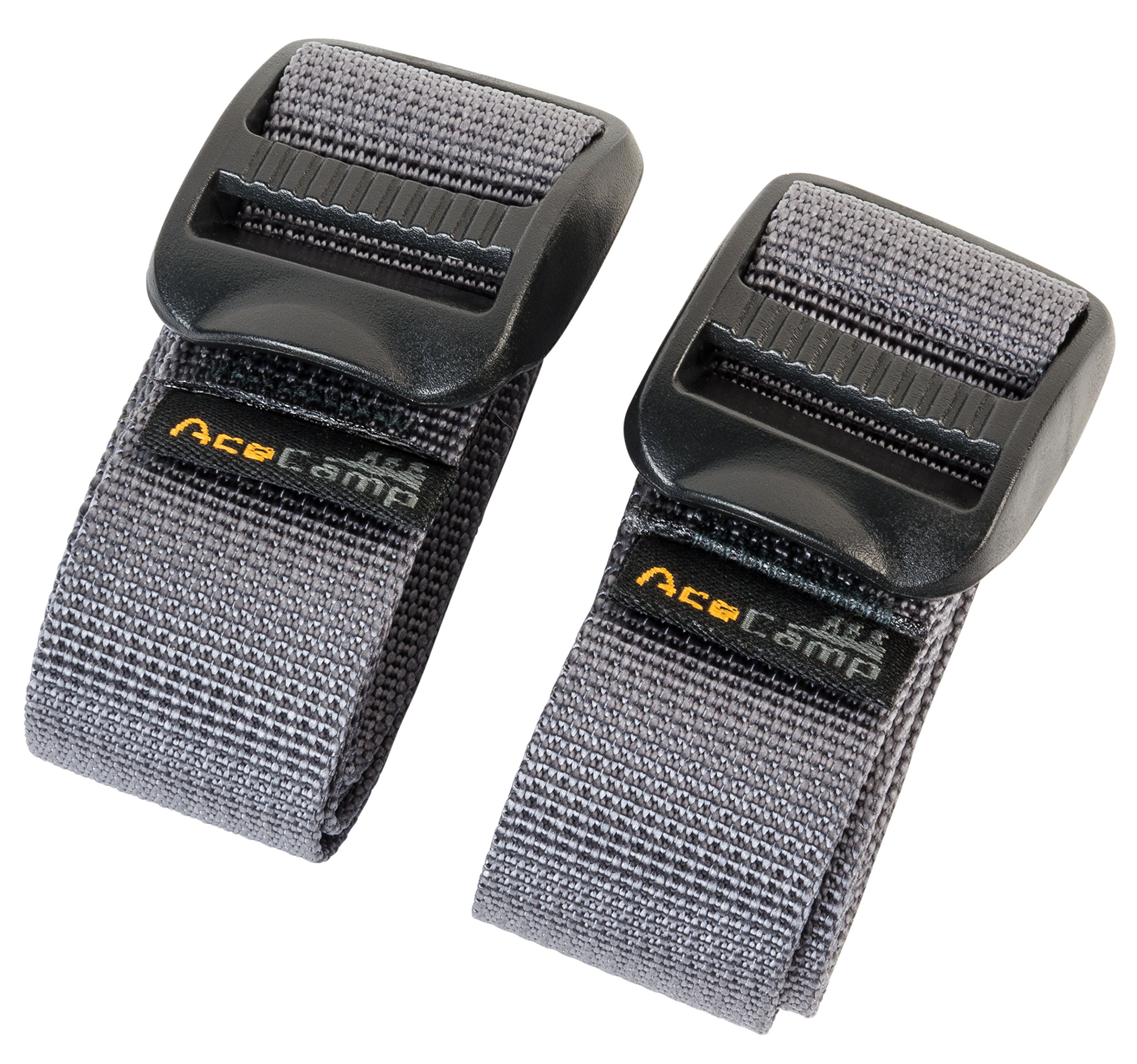 AceCamp 9034 Nylon Utility Straps (2 Piece), Grey, 25.6