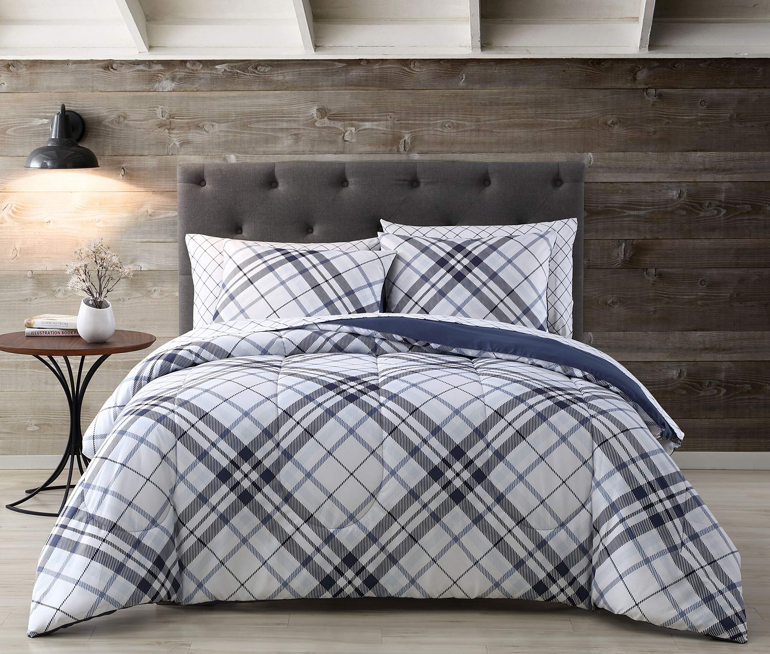The Lakeside CollectionTwin Complete Bedding Set-Indigo