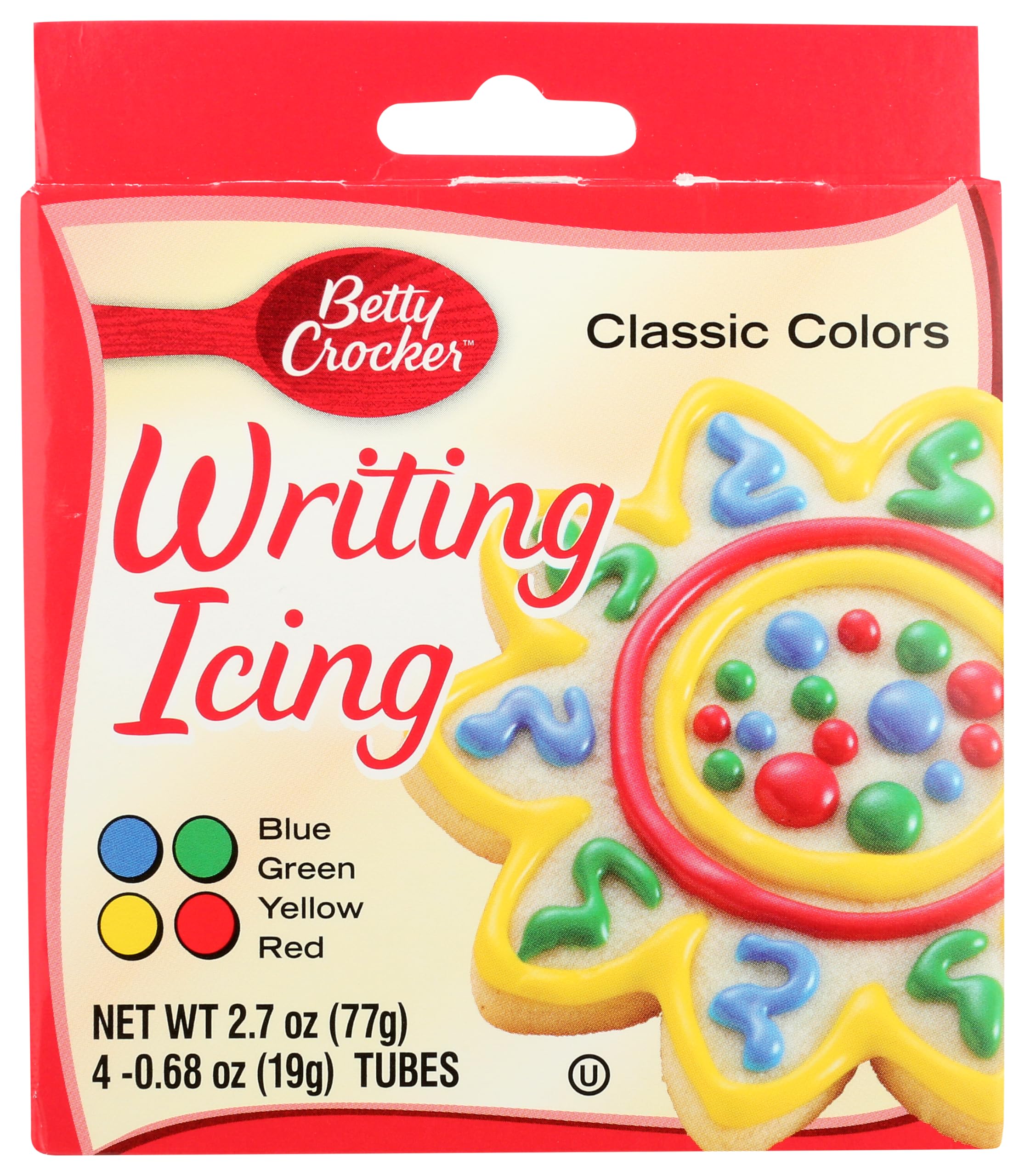 Betty Crocker, Writing Icing Classic Colors, 2.7 Oz