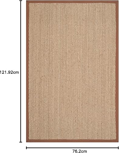 Miniatura 9 de Safavieh Colección de fibra natural NF115P - Alfombra (fibra natural), color gris, Fibras naturales