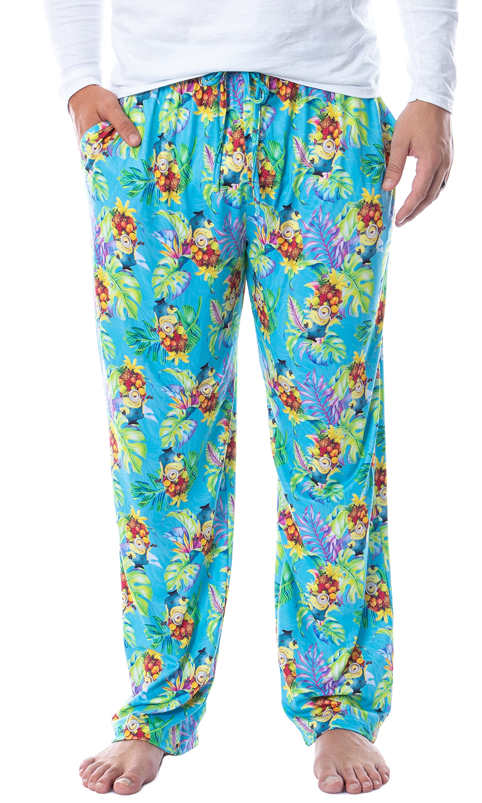 IntimoDespicable Me Mens' Minions Tropical Tossed Print Sleep Pajama Pants