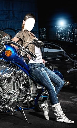 Fato de moto da mulher