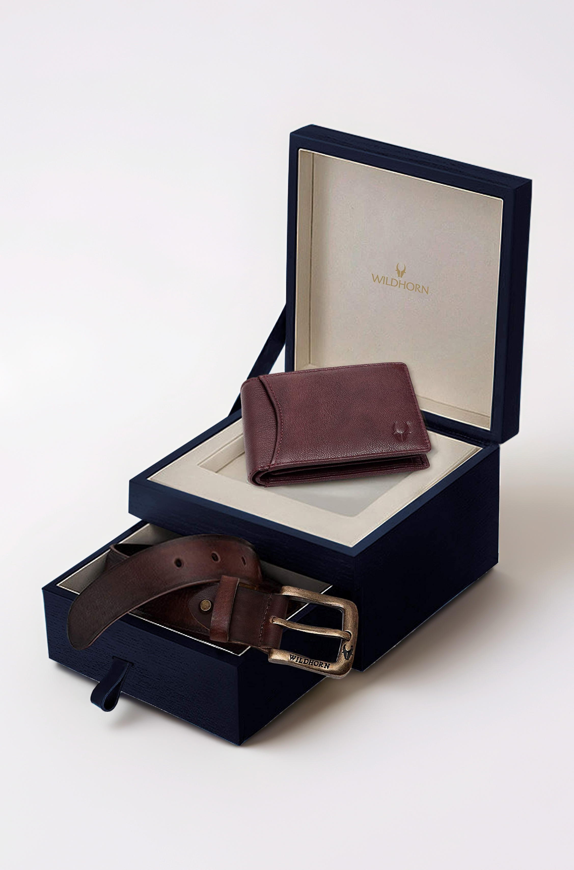 Gift Hamper for Men I Leather Wallet & Belt Combo Gift Set I Gift for Friend, Boyfriend,Husband,Father, Son etc (New Bombay Brown)