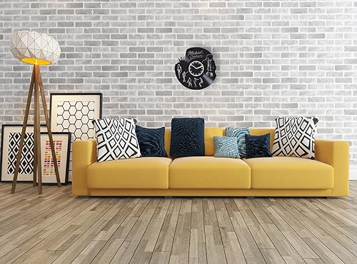 Miniatura 3 de Kovides Reloj de disco de vinilo de 12 pulgadas Michael Pop Music King