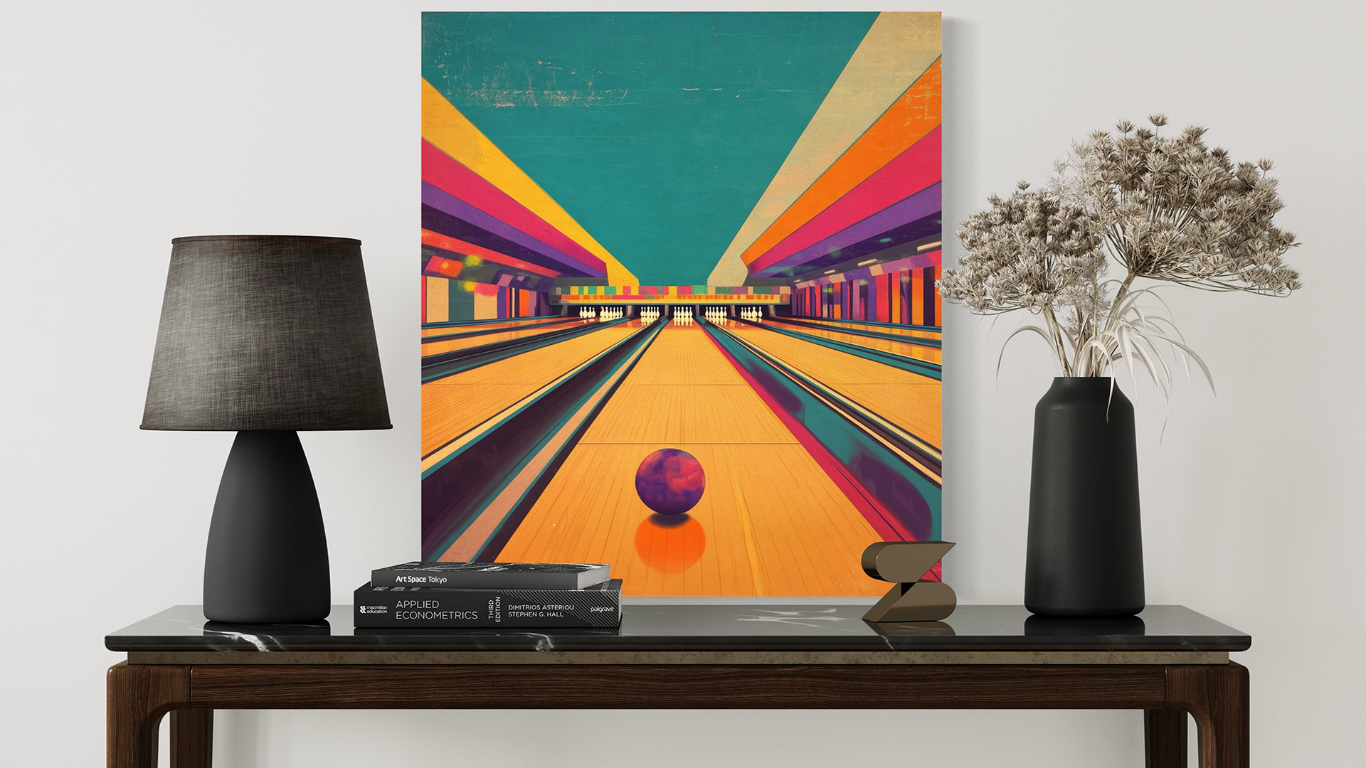 Amazon.com: Bowling Lane Pop Art Print Poster, Vintage Retro Wall