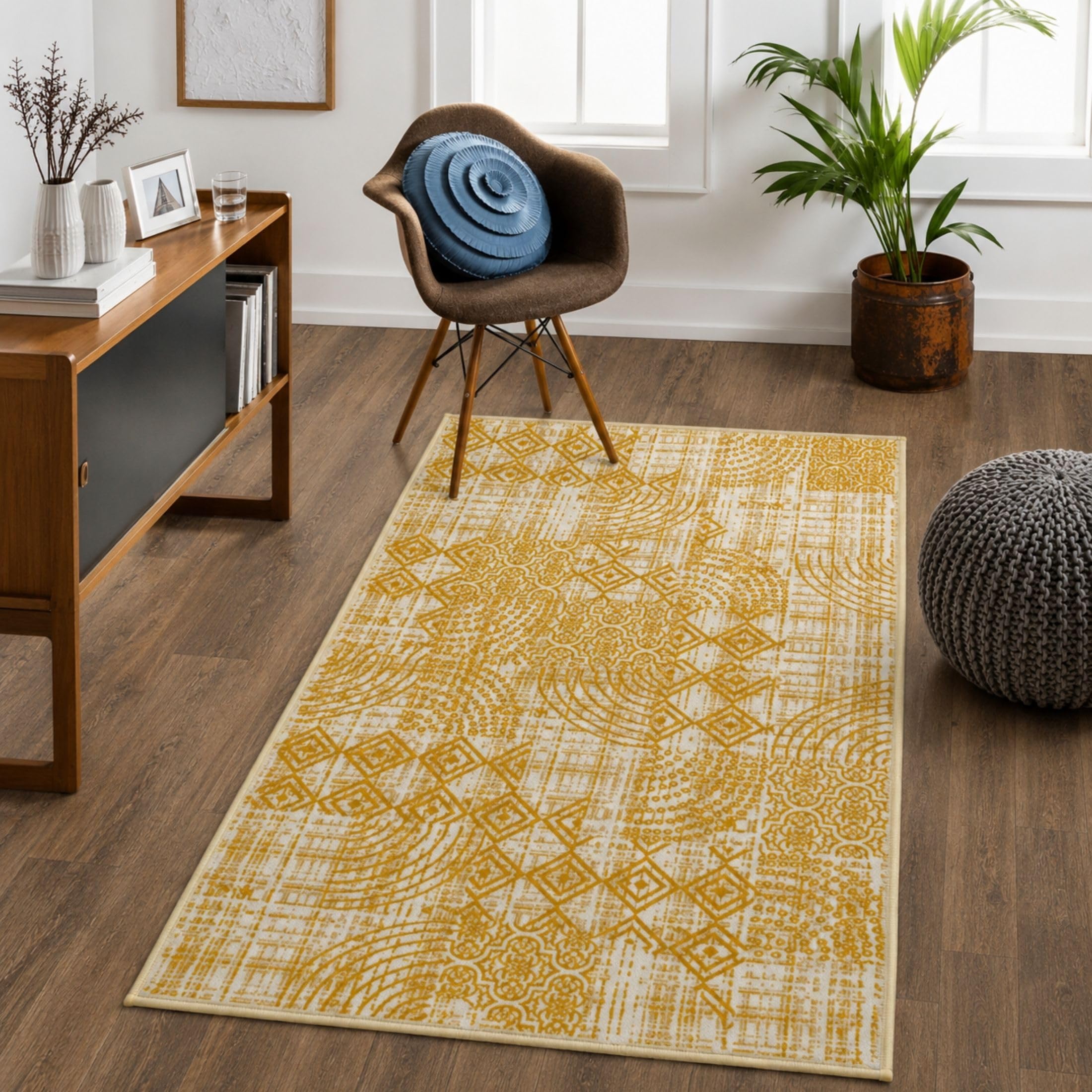 Vintage Digital Print Carpet - Soft Microfiber Rug -27 Vintage Digital Print Carpet - Soft Microfiber Rug -27