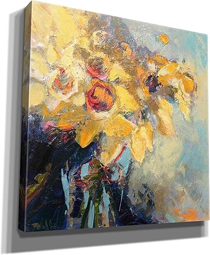 Miniatura 2 de Epic Graffiti 'Daffy Do' de Beth Forst, lienzo de arte de pared Giclée, 12 x 12 pulgadas