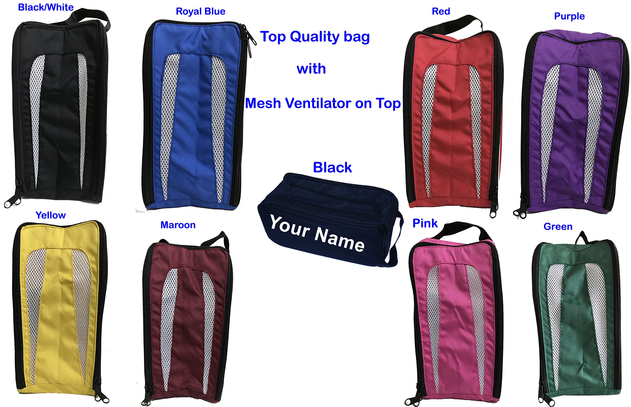 PROSTYLE SPORTS PERSONALISED Football Boot Bag, Shoe Bag Football,Rugby,Hockey,Gym, School (Blue)