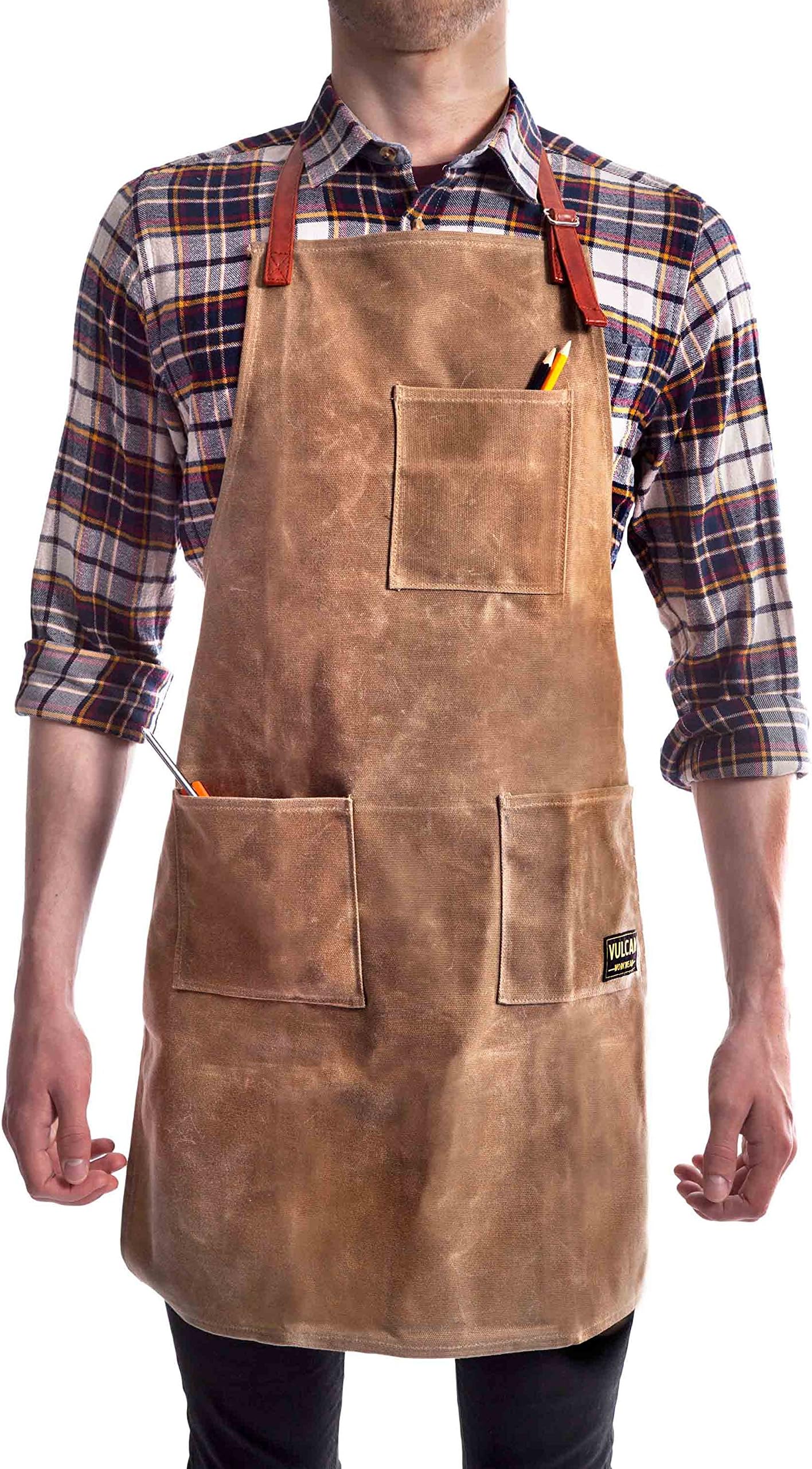 Utility Apron - Multi-Use Shop Apron with Pockets - Waxed Canvas Tool Apron - Mens Gifts, Dads Gift, Gifts for Men, Wood Working Gift Ideas, Wood Working Gift, Man Gifts