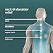 Homedics Vibration Heated Shoulder Massager Wrap, Comfort Pro Elite, Soft Fabric, Tension Relief, 2 Speeds & Styles, Long, NMS-450H