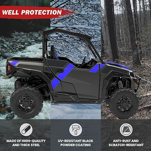 Miniatura 3 de HECASA Nerf Bar Rock Sliders compatibles con Polaris General 10004 1000XP 1000  RZR S 1000 EPS Deluxe Premium Sport Left & Right Side Step Tree