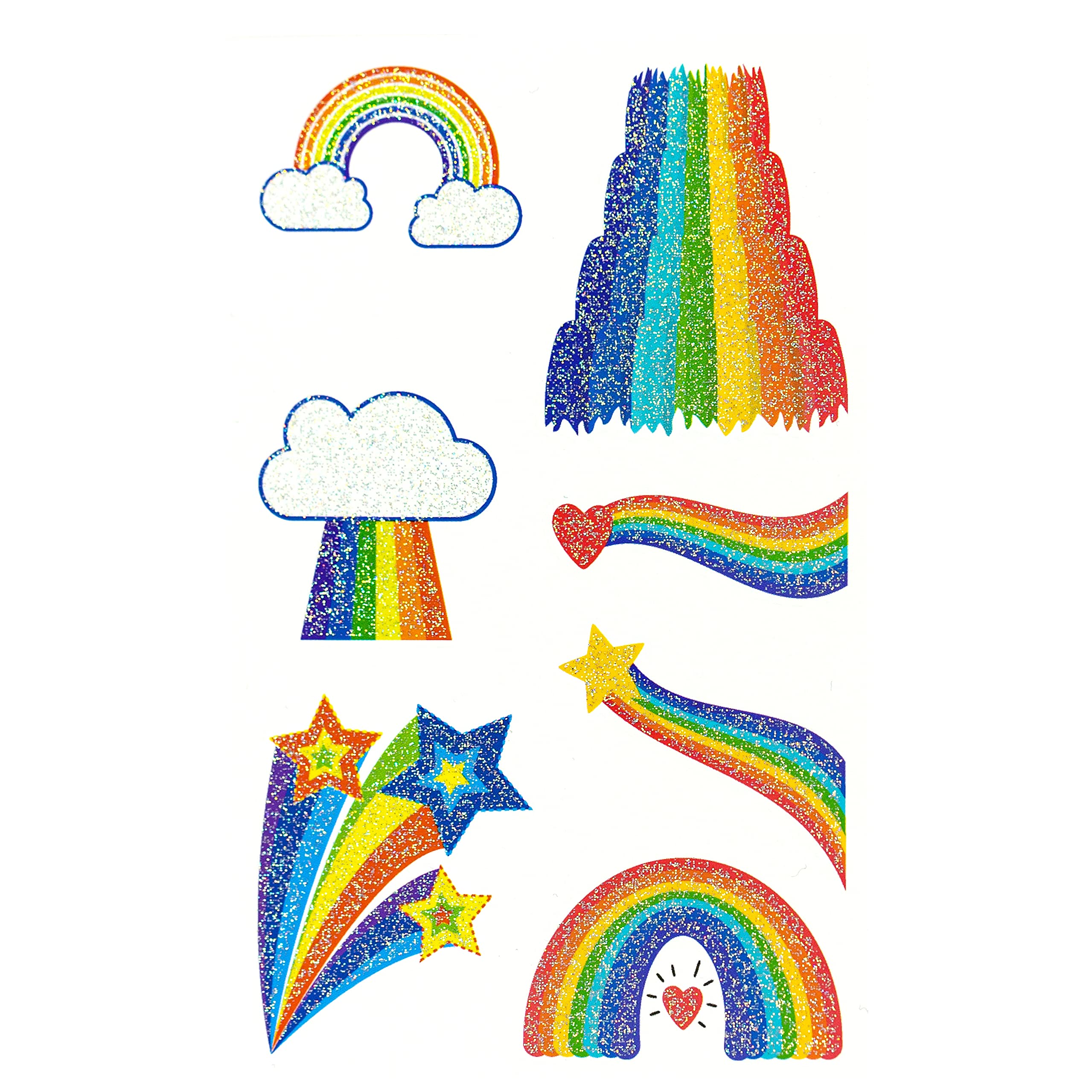 Toyseum 30 x Rainbow Glitter Tattoo Sheets For Kids (280 Tattoos) - Image 4