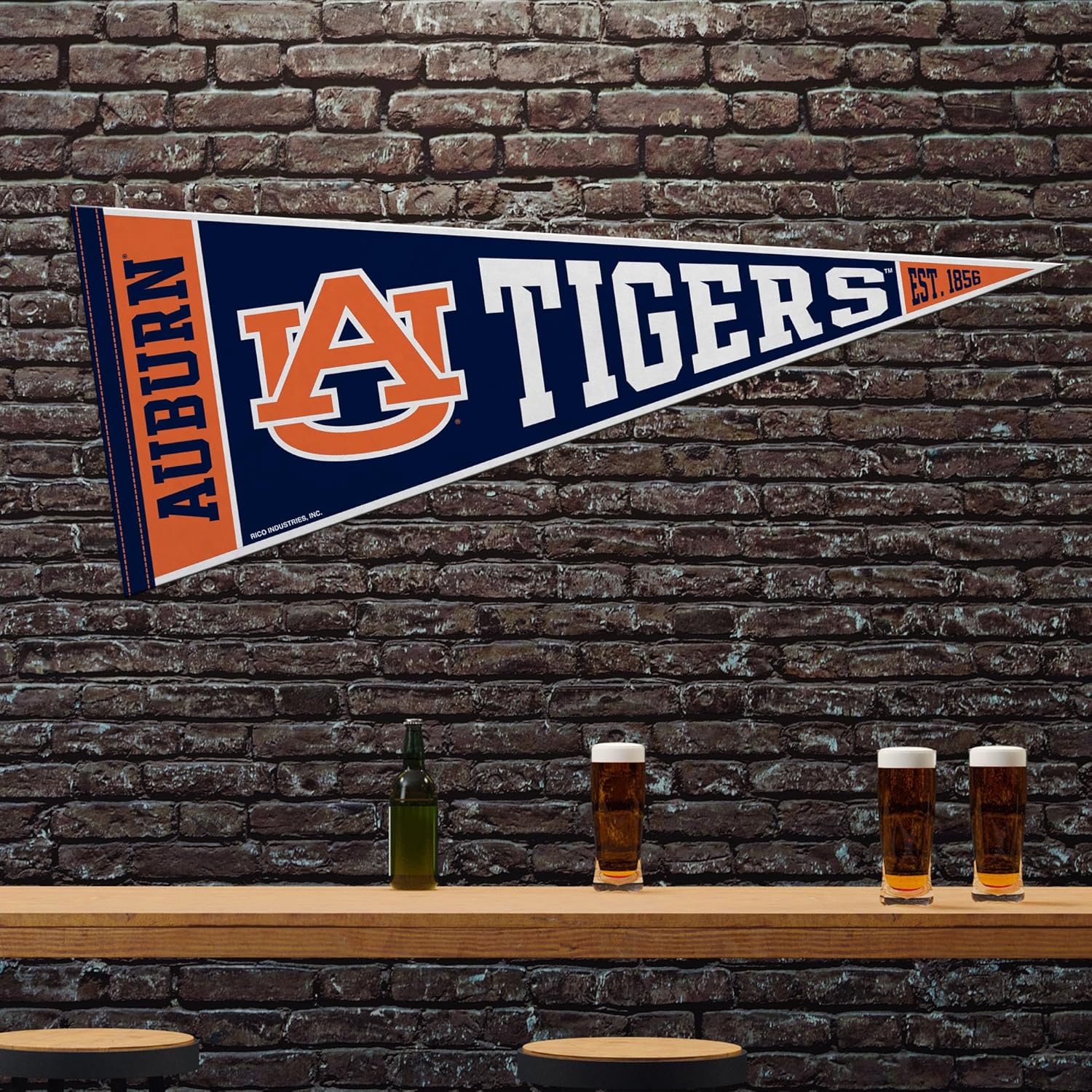 Rico Industries NCAA Auburn Tigers Rally 12" x 30" Felt Wall Décor Pennant - Great for Home/Bed Room/Man Cave Décor - Image 2