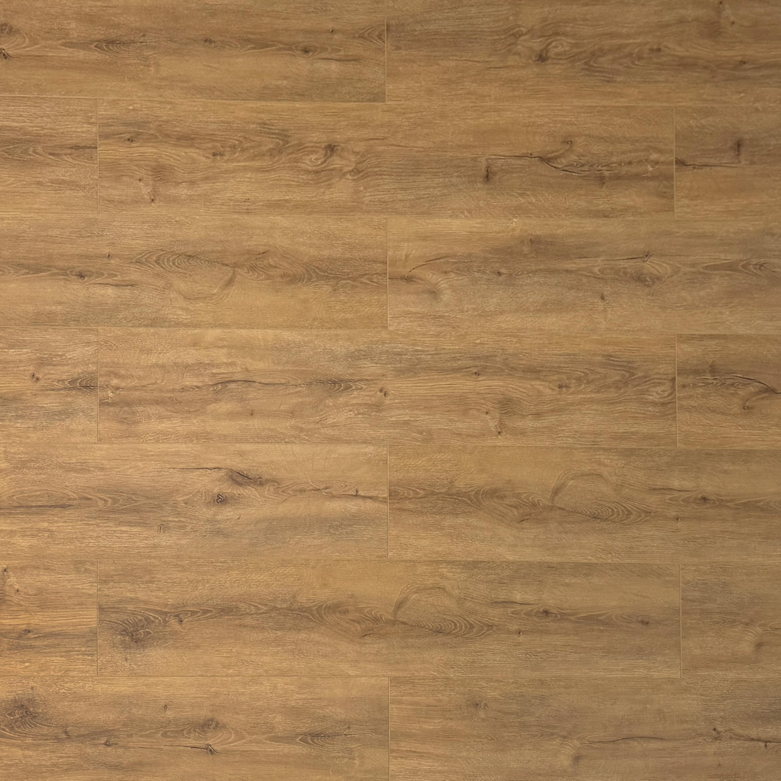 TRECOR Klick Suelo de vinilo XXL, tablón de 6,5 mm de grosor, con capa de desgaste de 0,5 mm, incluye sonido de impacto, resistente al agua, 1 m² (1 m², suelo de vinilo, roble natural oscuro)