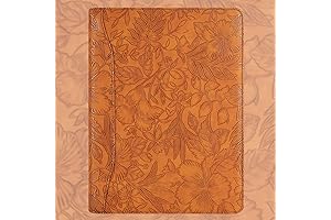 Patterned Leather 3 Ring Portfolio