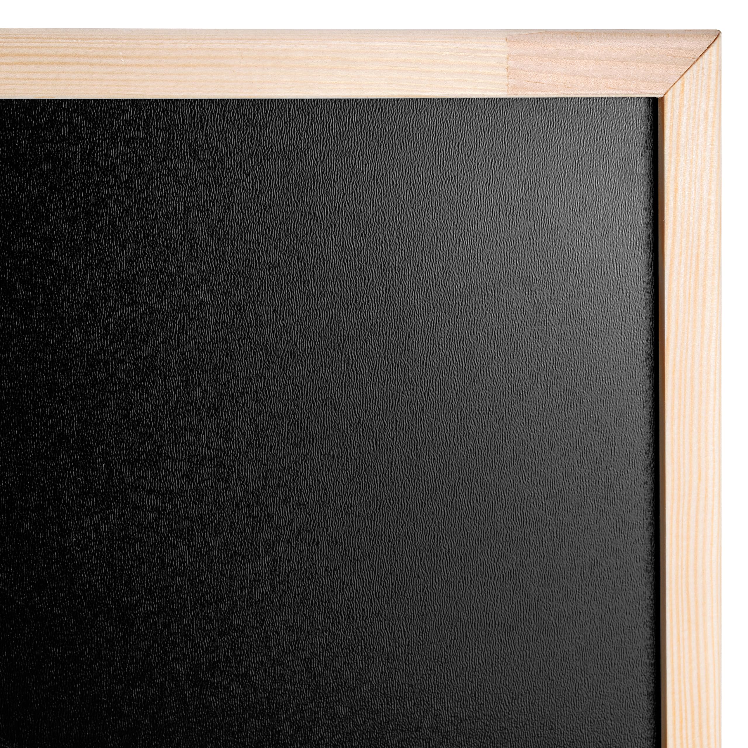 Creative Home 80 x 60 cm Kreidetafel Große Schwarz Blackboard | Tafel Hergestellt in der EU | Schiefertafel Wandtafel Kinder Pinnwand Memoboard Holzrahmen | Schreibtafel für Büro, Schule, Zuhause