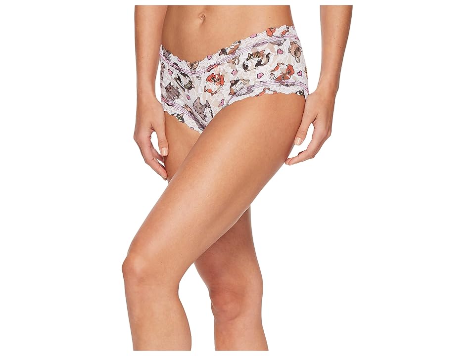 

Hanky Panky Shelter Pet Boyshorts (White/Multi) Women's Underwear