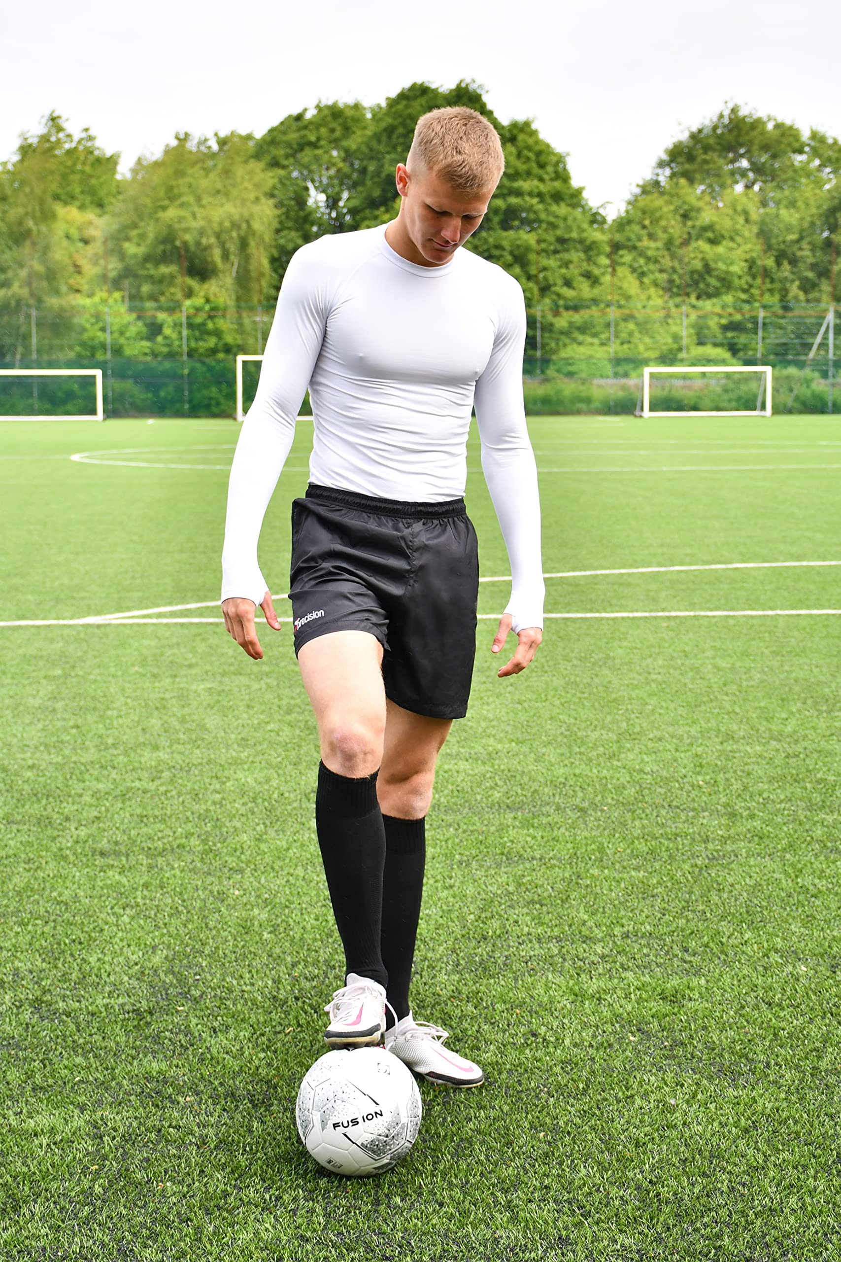Precision Essential Base Layer Maglia a Maniche Lunghe. Unisex - Bambini e Ragazzi (Pacco da 1)