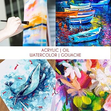 Zenacolor - Paper Palette Pad - 50 Removable and Disposable Sheets for Painters - 80gsm, 24lb - Paint Mixing Palette for All Paints (Oil, Acrylic, Watercolor,...)