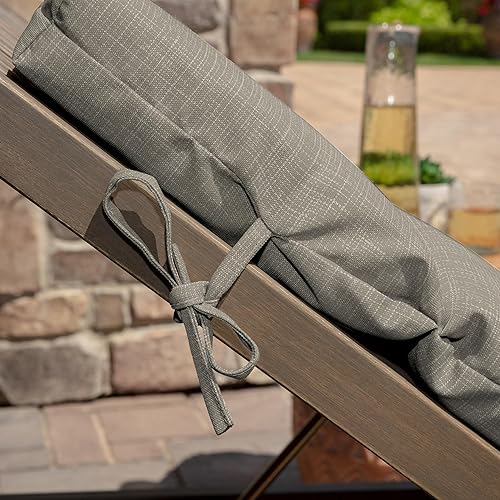 Miniatura 7 de Arden Selections - Cojín de tumbona para exteriores, repelente al agua, resistente a la decoloración, fibra natural, 21 x 72 pulgadas, textura de