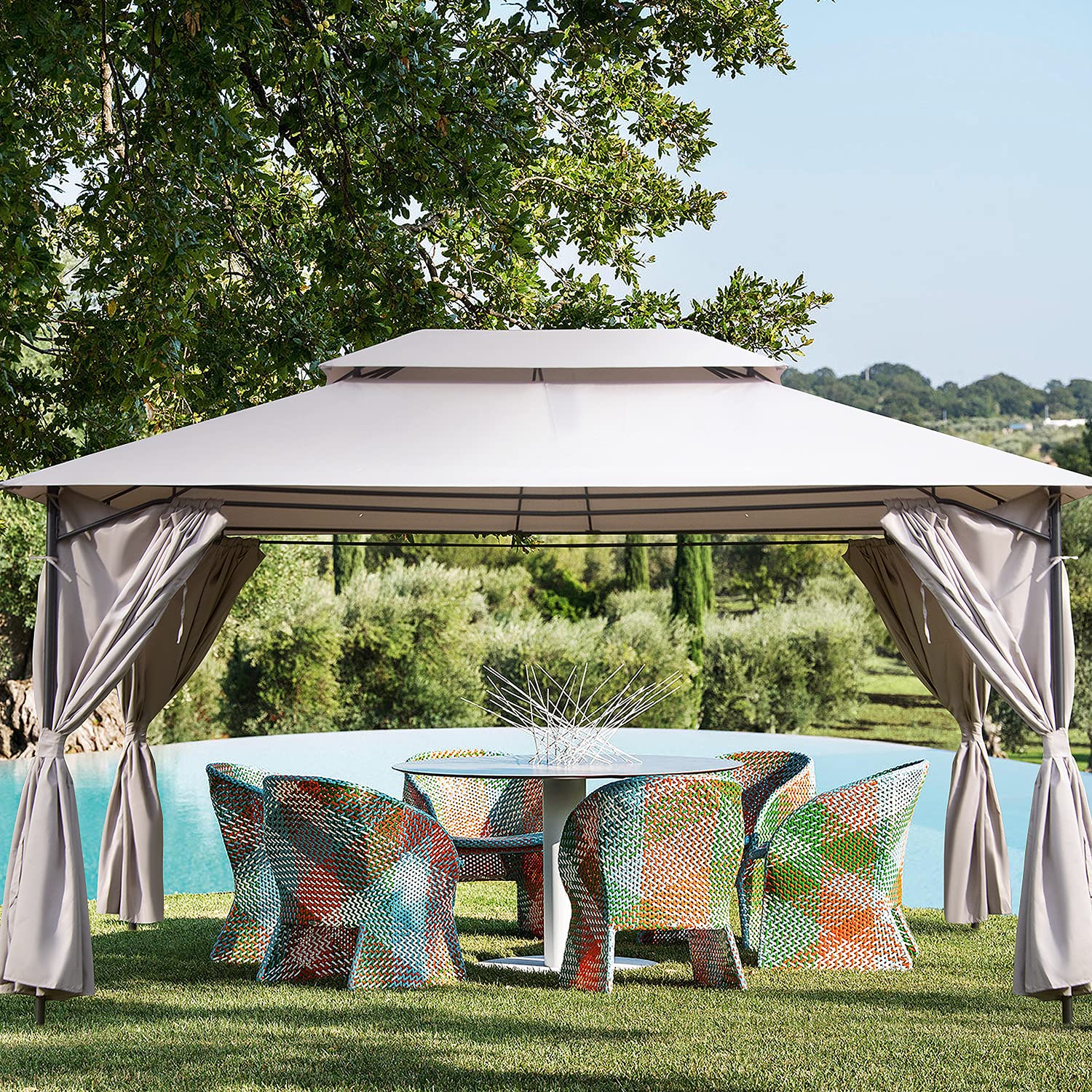 Buy LAUSAINT HOME Gazebo 10x12 Ft, Patio Gazebo on Clearance with