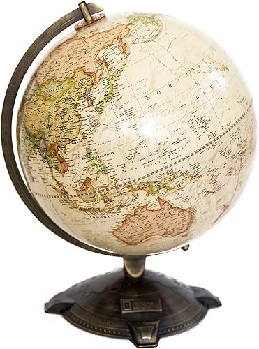 Miniatura 2 de National Geographic - Globo antiguo de 12 pulgadas Fabricado en los Estados Unidos
