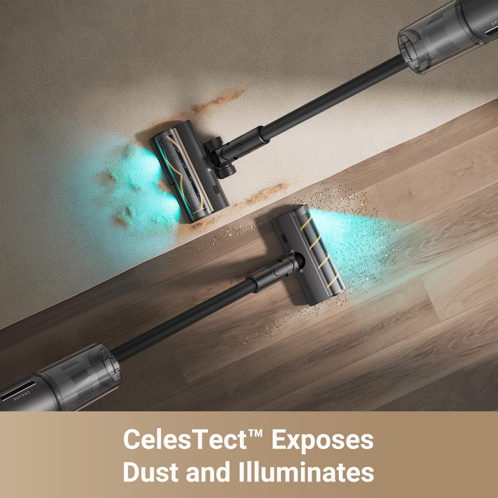 DREAME Z30 Cordless Vacuum Cleaner, Smart Stick Vacuum for Multi-Surface Cleaning, 310AW Suction with Dual Brushes, Pet Deshedding Tool, Long Runtime, Ideal for Hard Floor