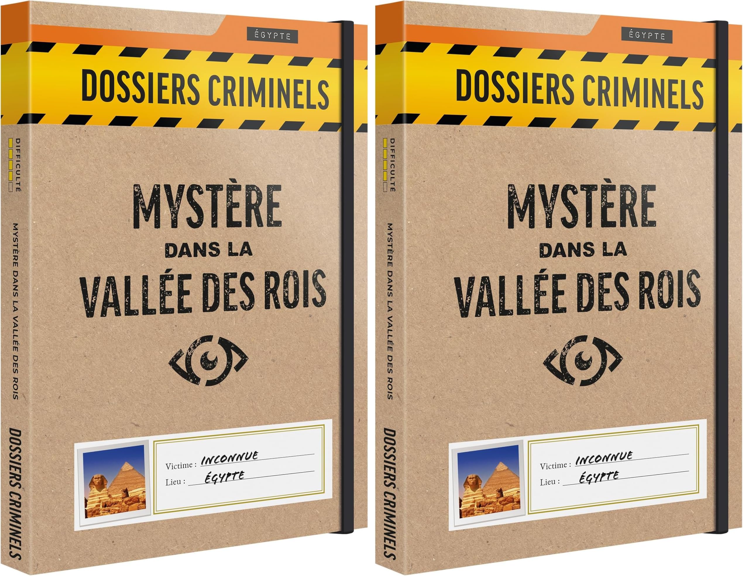 Platonia Games Dossiers Criminels - Mystère dans La Vallée des Rois : Découverte Macabre dans Un Tombeau Pharaonique - Jeu de Societe Escape Game - Jeu d’Enquête Immersif et Collaboratif (Lot de 2)