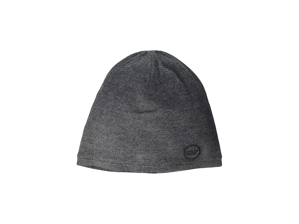 

Vineyard Vines Performance Whale Embroidered Knit Hat (Charcoal Heather) Beanies, Gray