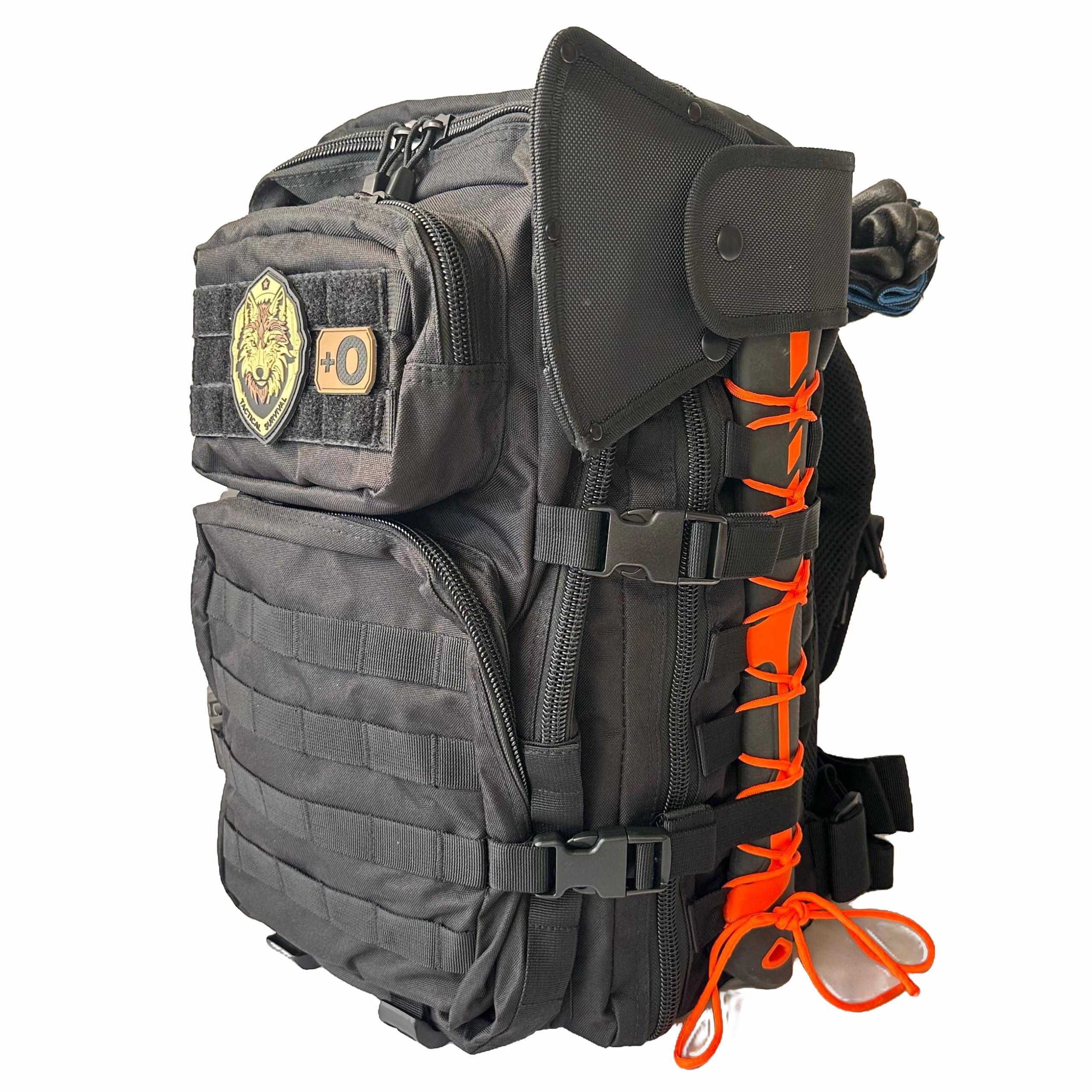Mochila de Supervivencia 72H con Radio EMERGENCIAS - Kit EMERGENCIAS para 72 Horas (1 Persona) 142 Piezas