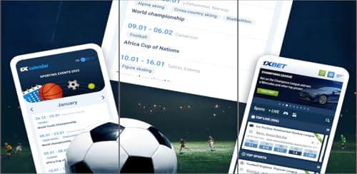 1xBet Calendar - your way to stay up to date