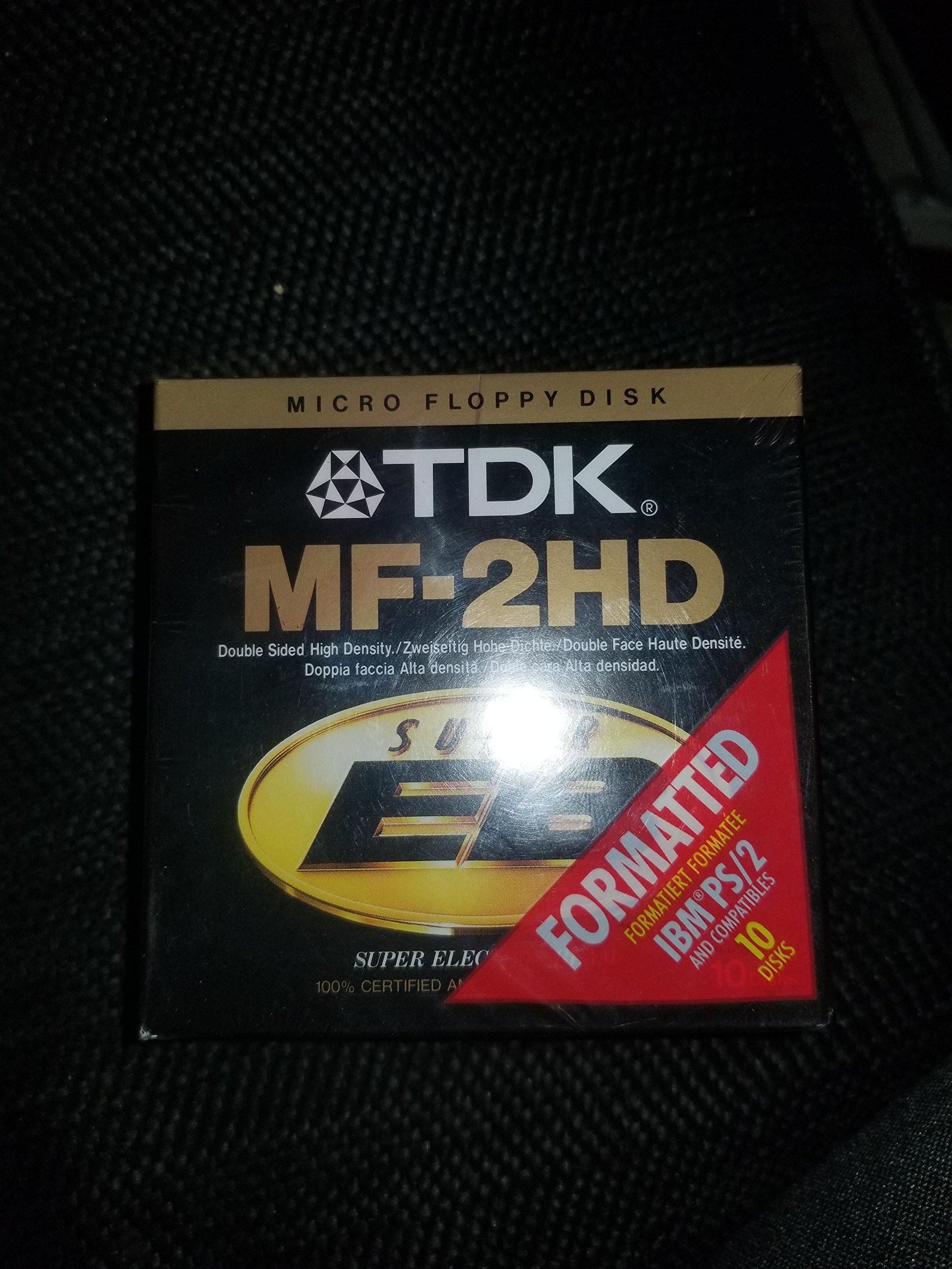 TDK - 10 Disquette - 1,4 Mo - Noir - PC - Média de stockage
