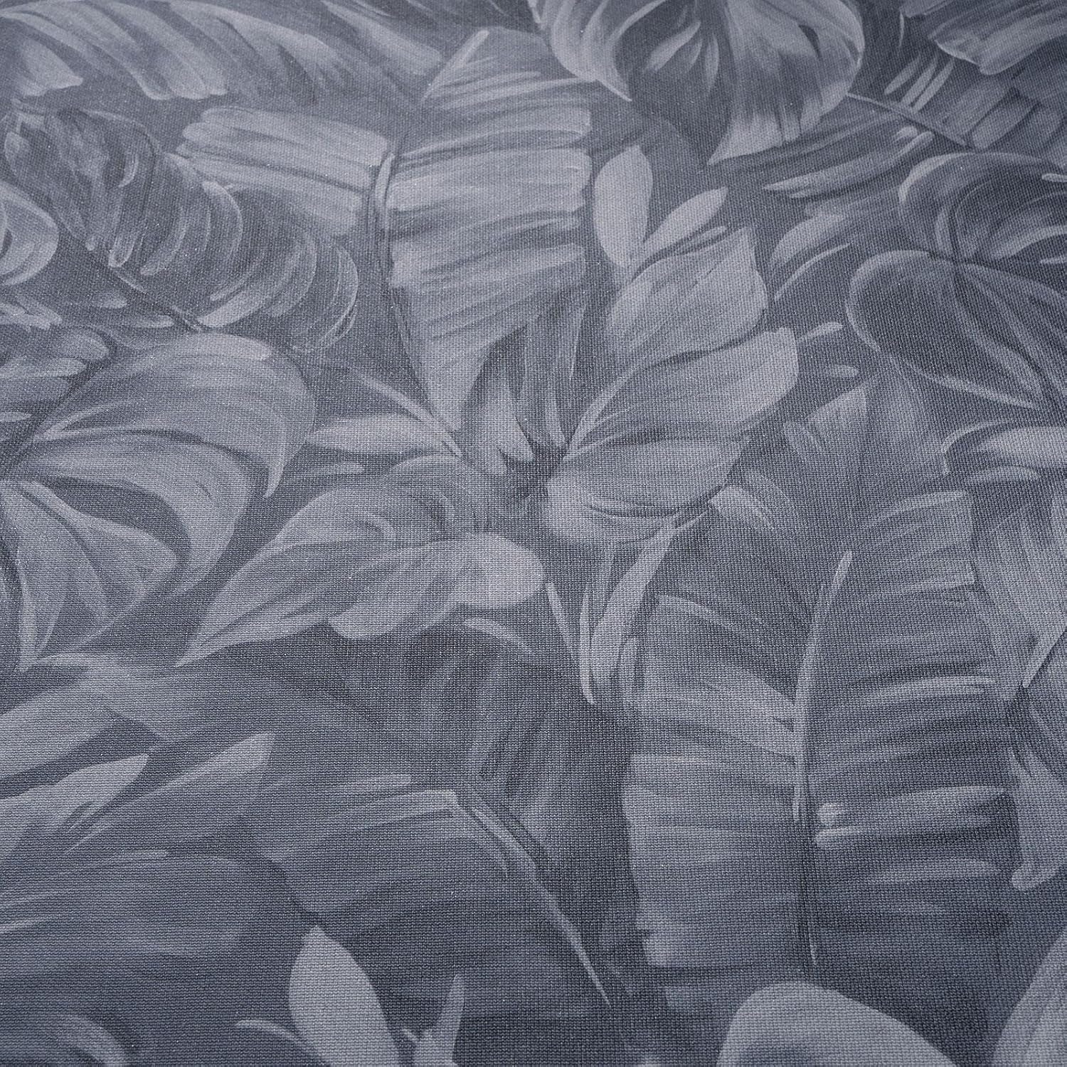 Play of Light Palm Leaf Textured Vinyl Wallpaper Navy Erismann 10416-08