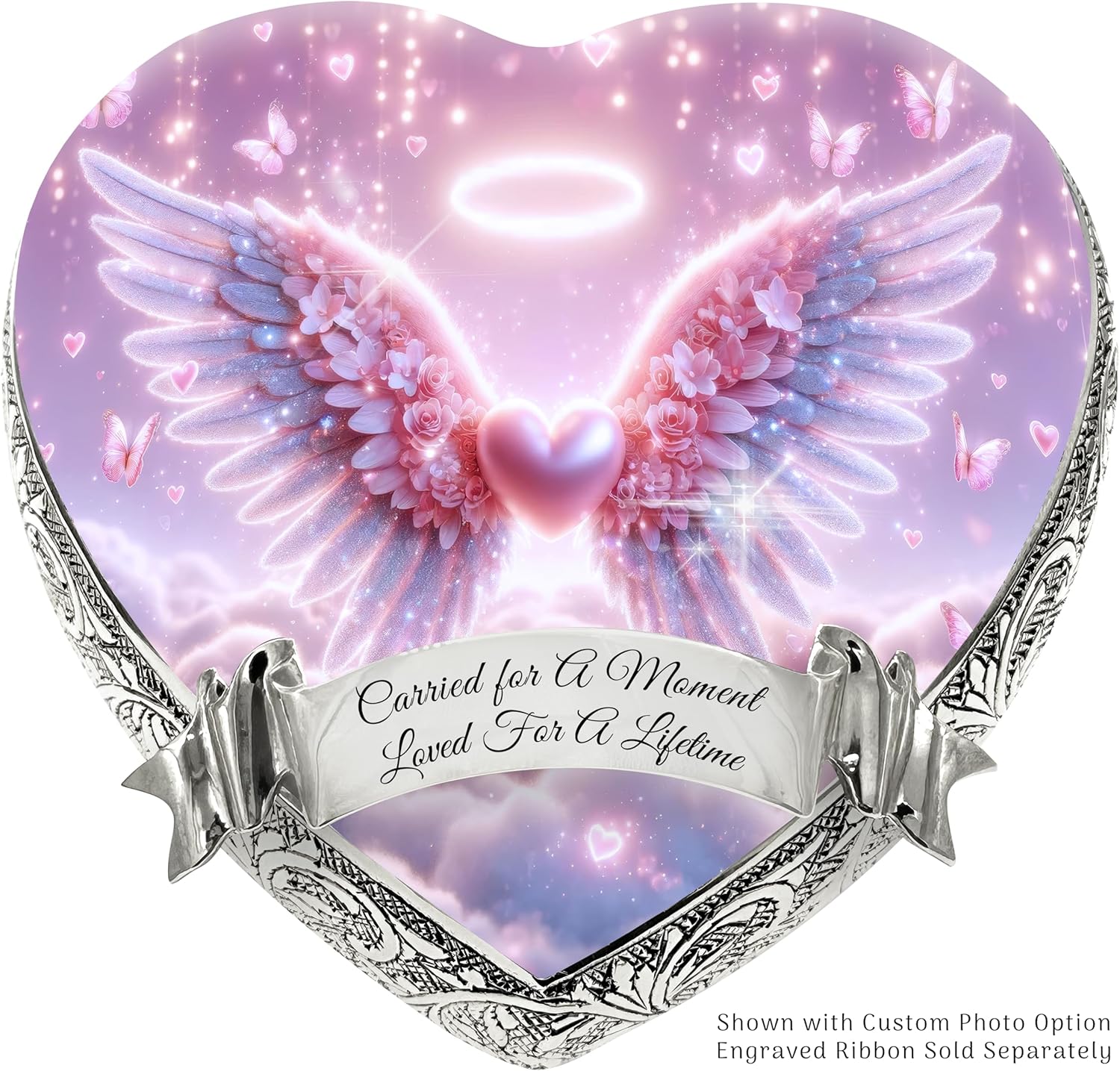 Pink Angel Baby Urns for Ashes Personalized Baby Urn and Decorative Infant Urns for Baby Girl and Infant Urns for Baby Boy Keepsake or Small Baby Urns for Ashes Boy or Girl Infants