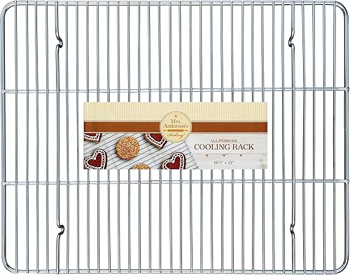 Miniatura 9 de Mrs Andersons Baking Estante profesional para hornear y enfriar redondo de 6 pulgadas alambre de acero cromado