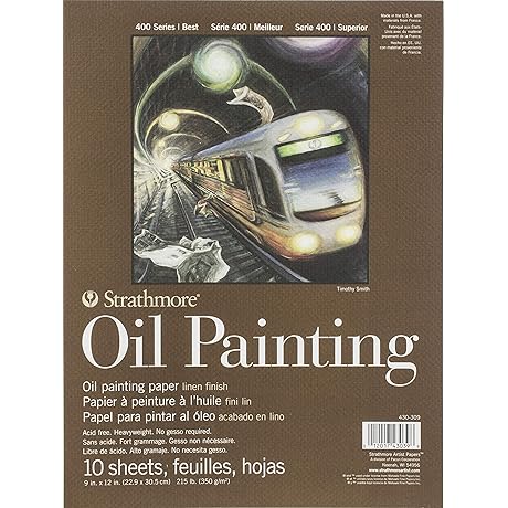 Strathmore 400 Series Oil Painting Paper: 9" X 12", 10 Sheets (62430309)