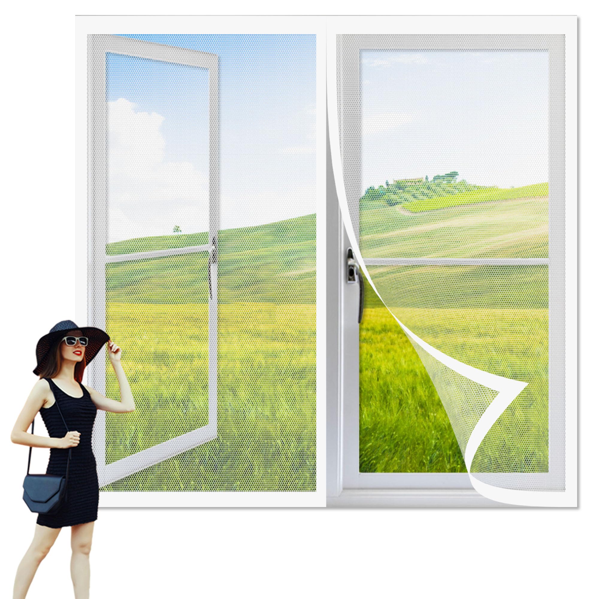 Amazon.co.jp: Magnetic Fly Screen, 65.4 x 45.3 inches (166 x