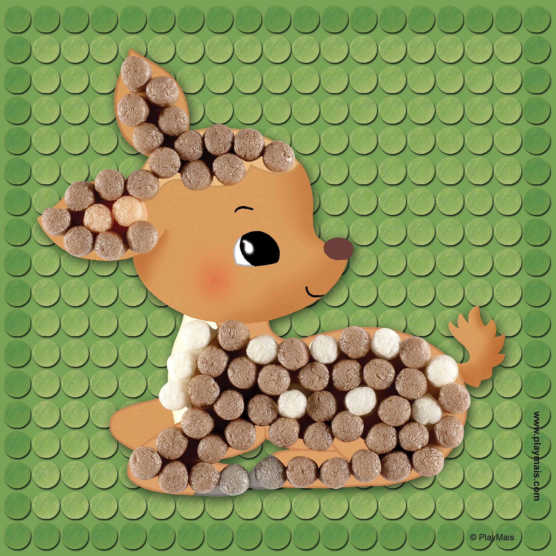 PlayMais Mosaic Little Forest kreatywny zestaw do majsterkowania dla dzieci od 3 lat | ponad 2300 sztuk i 6 samoprzylepnych obrazów mozaikowych ze zwierzętami leśnymi | wspiera kreatywność i motorykę