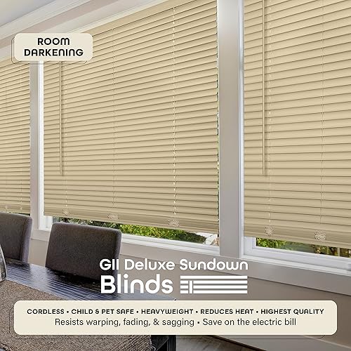 Miniatura 8 de Achim Home Decor - Minipersiana inalámbrica para oscurecer la habitación, 35 pulgadas de largo, 64 pulgadas de altura, tamaño de listón de 1