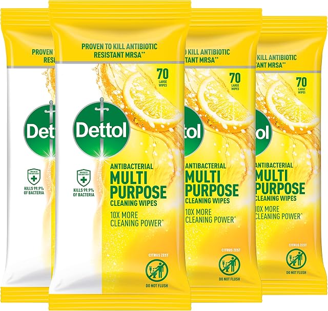 Dettol Multipurpose Wipes Citrus, 1.5 kg