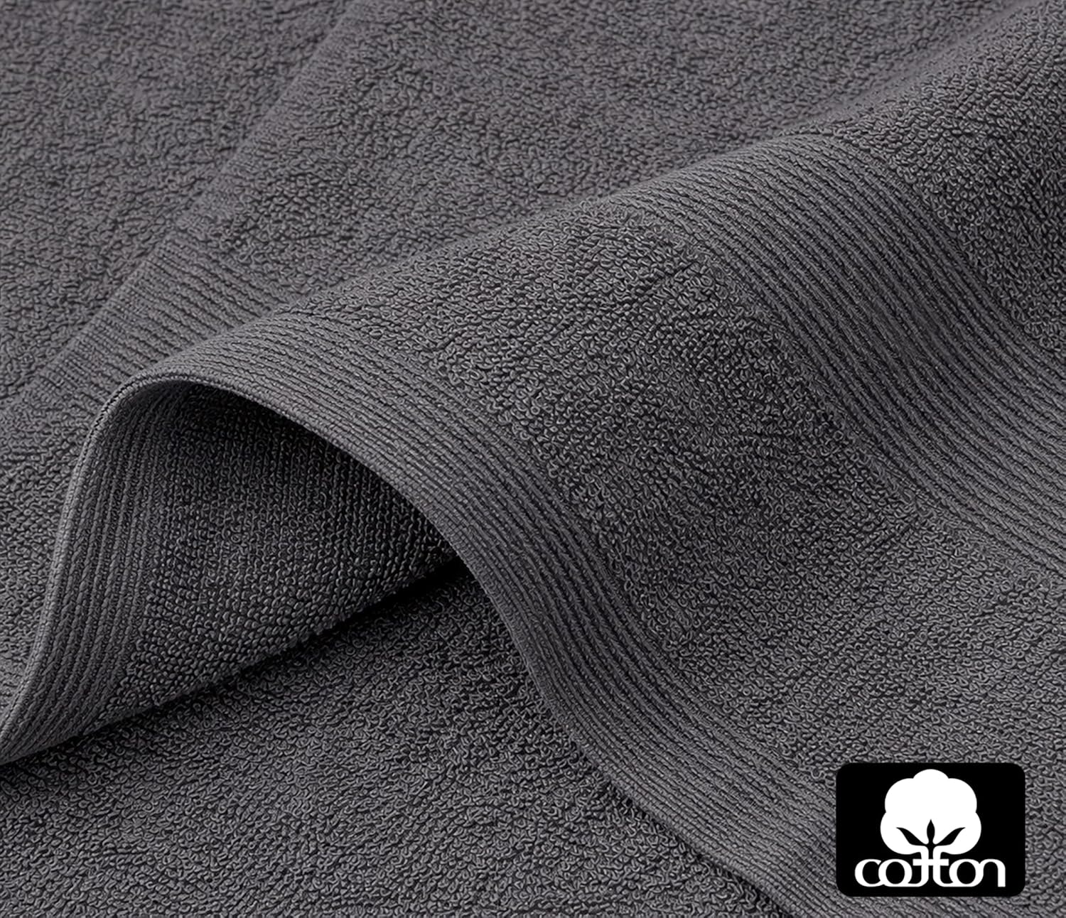 ORIGINAL KIDS Hooded Bath Towel - 2 Pack 100% Cotton Bath Wrap - 500 GSM Large Oversized Kids Towel with a Hood - Toddler Shower Pool Beach - Super Soft Absorbent Quick Dry - 27 x 54 inches - Grey