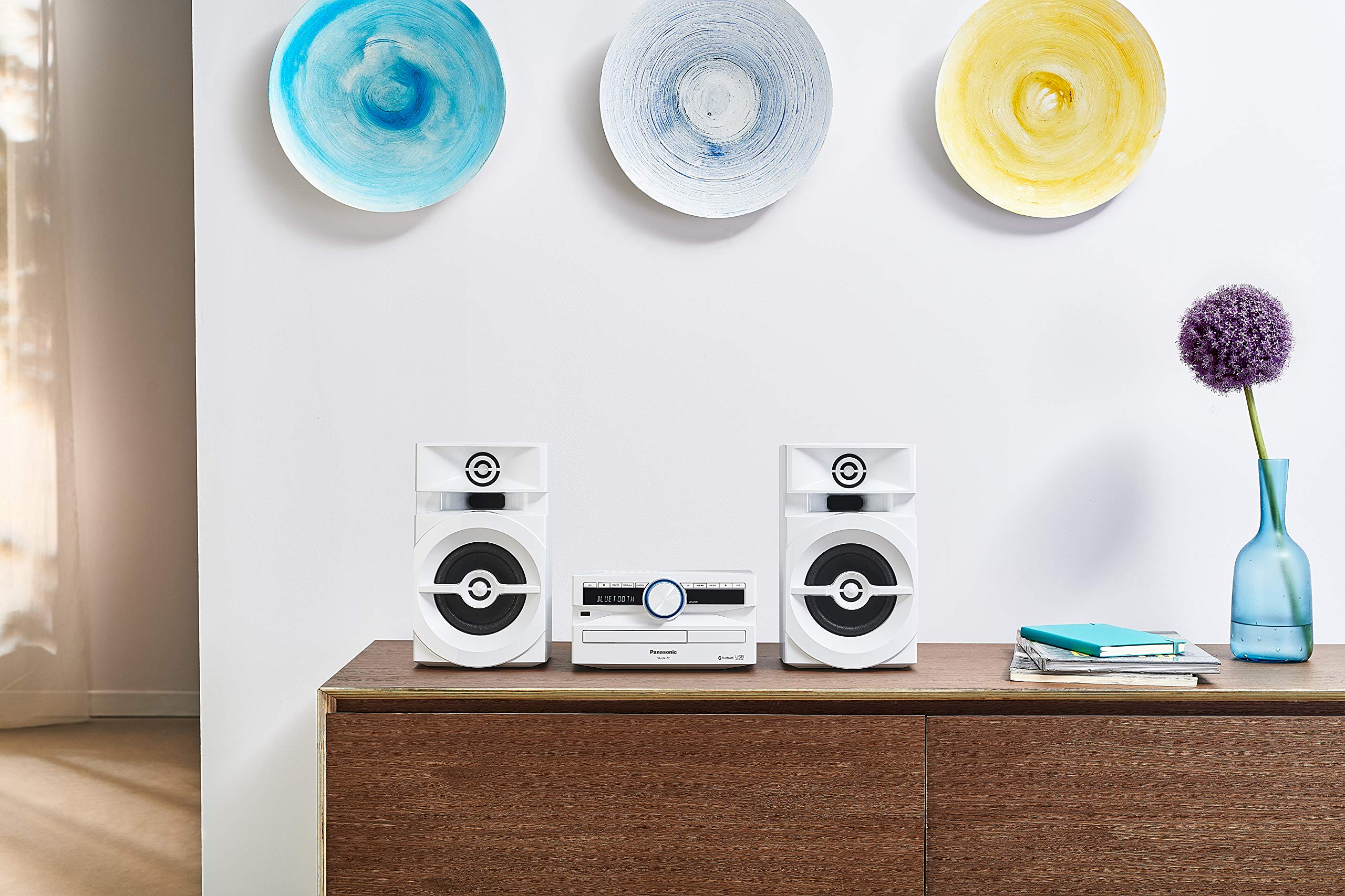 Panasonic SC-UX102E-W Mini Sistema Stereo 300 W Bluetooth USB DAB/DAB+ Bianco