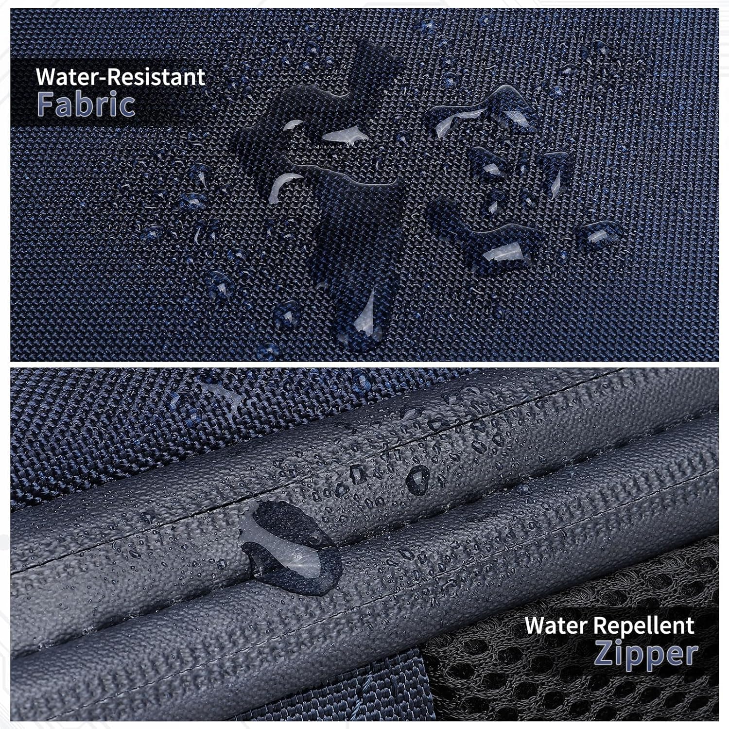 Slim Laptop Backpack for Men Women, 15.6" Expandable Business Travel Bag with Shock-Absorbing Laptop Protection & Water-Resistant Zippers, Blue