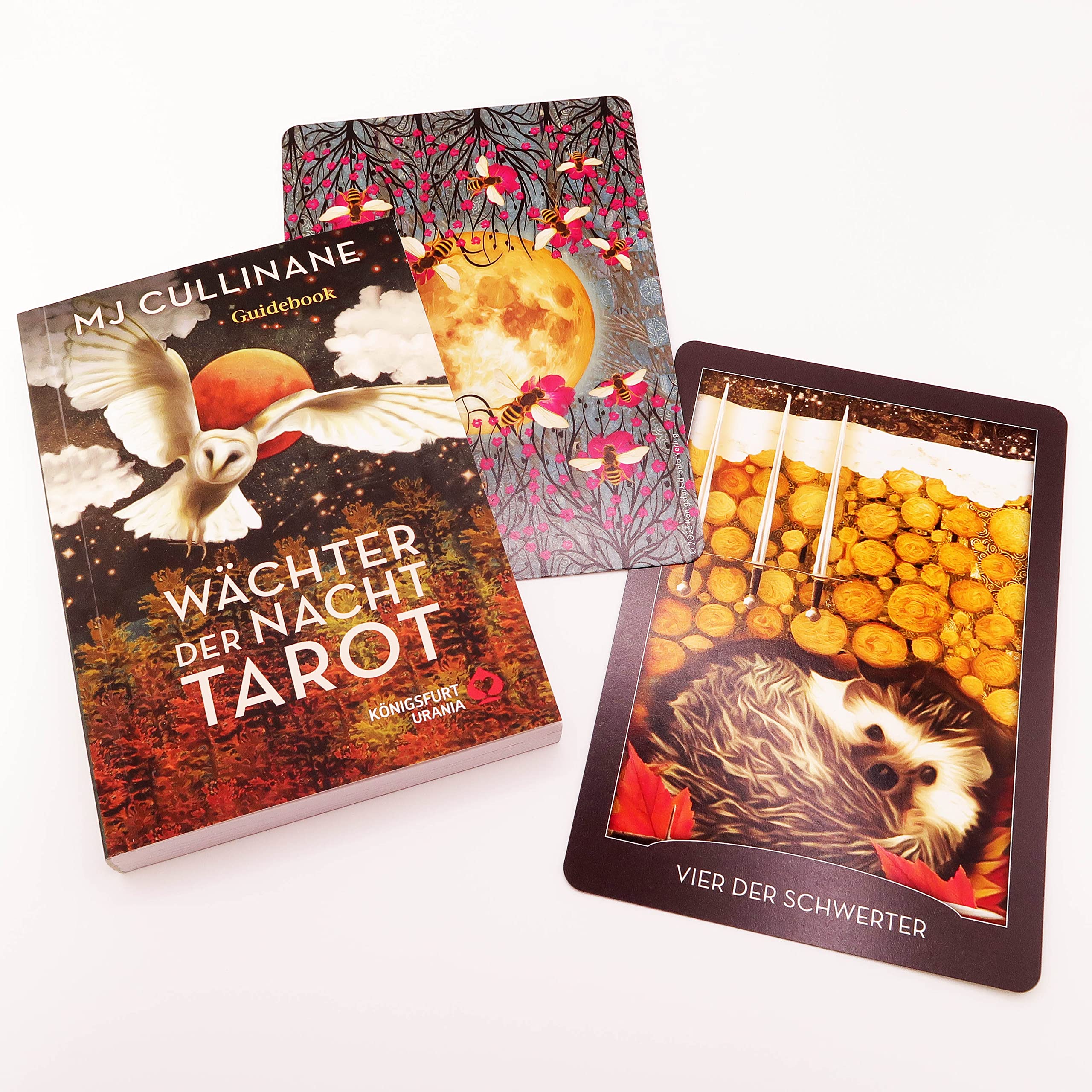 Wächter der Nacht Tarot: 78 Tarotkarten (Krafttiere Tarot, Fledermaus, Elster, Biene...)