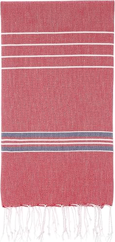 Toalla de baño Cacala 100% de algodón, pestemal turco rayado