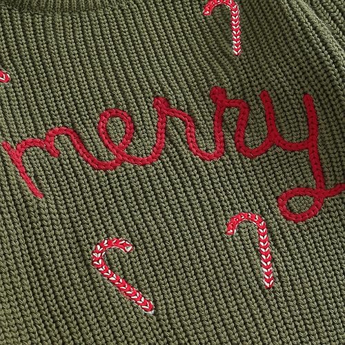 Miniatura 4 de Suéter de punto con bordado de corazón para el día de San Valentín, para bebé, niña, manga larga, regalos para el día de San Valentín