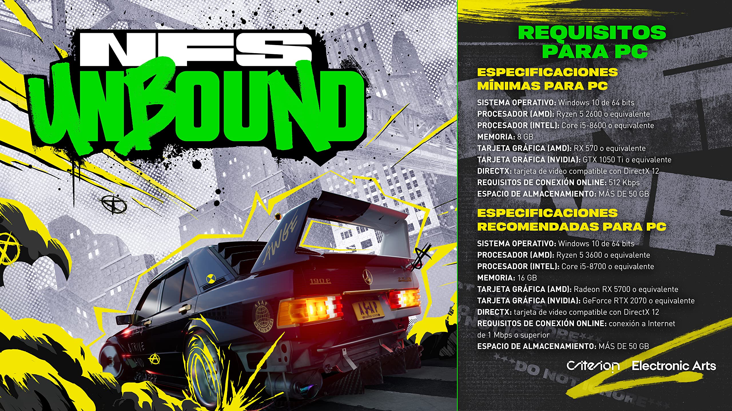 Need for Speed Unbound PCWin | Codigo de descarga inmediato EA App - Origin | Videojuegos | Castellano