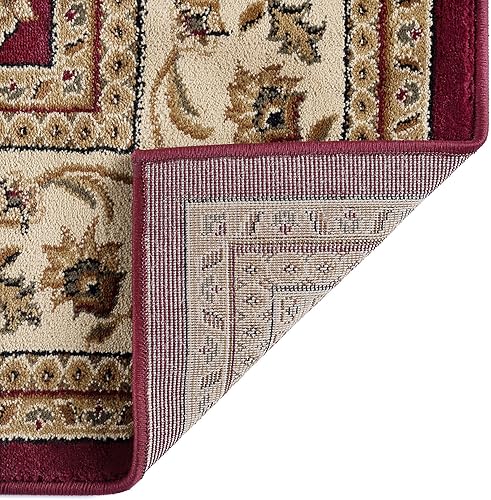 Miniatura 5 de Alfombra de área de 11 x 15 para sala de estar, comedor, dormitorio, entrada, alfombras para sala de estar, tradicional, oriental, interior, rojo 10